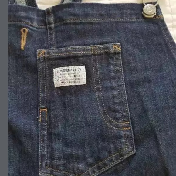 Levi’s Easy Vintage Vibe Dark Wash Overalls 20 NWT - Picture 4 of 8